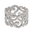 Sterling silver band ring, 'Weaving Vines' - Indonesian Classic Style 925 Sterling Silver Band Ring