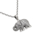 Sterling silver pendant necklace, 'Royalty Memories' - 925 Sterling Silver Elephant Pendant Necklace from Bali