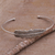 Sterling silver cuff bracelet, 'Alluring Feather' - 925 Sterling Silver Feather Cuff Bracelet from Bali (image 2) thumbail