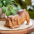 Wood sculpture, 'Bulldog' - Artisan Handcrafted Suar Wood Bulldog Sculpture from Bali (image 2) thumbail