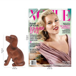 Wood sculpture, 'Loyal Dog' - Artisan Handcrafted Suar Wood Dog Sculpture from Bali