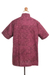 Herrenhemd aus Batik-Baumwolle - Kurzärmliges Herrenhemd aus Baumwolle mit Knopfleiste