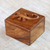 Wood decorative box, 'Protective Gecko' - Handcrafted Suar Wood Gecko Decorative Box from Bali (image 2) thumbail