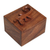 Wood decorative box, 'Protective Gecko' - Handcrafted Suar Wood Gecko Decorative Box from Bali thumbail