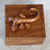 Wood decorative box, 'Protective Gecko' - Handcrafted Suar Wood Gecko Decorative Box from Bali (image 2b) thumbail