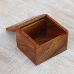 Wood decorative box, 'Protective Gecko' - Handcrafted Suar Wood Gecko Decorative Box from Bali