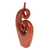 Wood sculpture, 'Twirling Together' - Handcrafted Suar Wood Abstract Sculpture from Bali (image 2c) thumbail