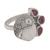 Garnet cocktail ring, 'Knight's Tale' - Garnet and Sterling Silver Cocktail Ring from Bali (image 2e) thumbail