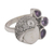 Amethyst cocktail ring, 'Knight's Tale' - Amethyst and Sterling Silver Cocktail Ring from Bali