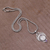 Amethyst pendant necklace, 'Lunar Queen' - Amethyst and Sterling Silver Pendant Necklace from Bali (image 2b) thumbail