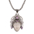 Amethyst pendant necklace, 'Bedugul Prince' - Amethyst and Sterling Silver Pendant Necklace from Bali thumbail
