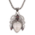 Garnet pendant necklace, 'Bedugul Prince' - Garnet and Sterling Silver Pendant Necklace from Bali thumbail