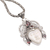 Garnet pendant necklace, 'Bedugul Prince' - Garnet and Sterling Silver Pendant Necklace from Bali (image 2d) thumbail