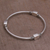 Sterling silver bangle bracelet, 'Square Reflection' - Sterling Silver Square Shape Bangle Bracelet from Bali (image 2b) thumbail