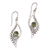 Peridot dangle earrings, 'Jungle Dew' - Peridot and Sterling Silver Dangle Earrings from Indonesia thumbail