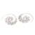 Sterling silver half-hoop earrings, 'Spiral Beauty' - 925 Sterling Silver Half Hoop Earrings from Indonesia (image 2b) thumbail