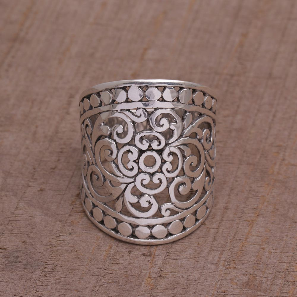 UNICEF Market | Handmade Sterling Silver Wide Band Ring from Indonesia ...