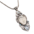 Blue topaz pendant necklace, 'Royal Knight' - Blue Topaz and Sterling Silver Carved Necklace from Bali (image 2d) thumbail