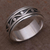 Sterling silver meditation spinner ring, 'Stream of Life' - 925 Sterling Silver Unisex Spinner Meditation Ring from Bali (image 2b) thumbail