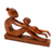 Wood sculpture, 'Playful Mother' - Hand-Carved Suar Wood Mother and Child Sculpture from Bali (image 2b) thumbail