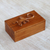 Decorative wood box, 'Forest Gecko' - Hand Carved Suar Wood Box with Gecko Lid from Bali (image 2) thumbail