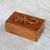Decorative wood box, 'Forest Gecko' - Hand Carved Suar Wood Box with Gecko Lid from Bali (image 2b) thumbail