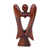 Wood figurine, 'Heart of an Angel' - Hand Carved Wood Figurine of an Angel with Heart Feature (image 2d) thumbail