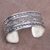 Sterling silver cuff bracelet, 'Swirling Temple' - Sterling Silver Swirl Motif Cuff Bracelet from Bali (image 2b) thumbail