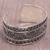 Sterling silver cuff bracelet, 'Swirling Temple' - Sterling Silver Swirl Motif Cuff Bracelet from Bali (image 2c) thumbail