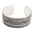 Sterling silver cuff bracelet, 'Swirling Temple' - Sterling Silver Swirl Motif Cuff Bracelet from Bali (image 2d) thumbail