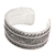 Sterling silver cuff bracelet, 'Swirling Temple' - Sterling Silver Swirl Motif Cuff Bracelet from Bali (image 2e) thumbail