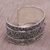 Sterling silver cuff bracelet, 'Temple Vine' - Intricate Sterling Silver Cuff Bracelet from Bali