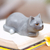 Wood sculpture, 'Resting Kitty in Grey' - Hand-Carved Resting Wood Cat Sculpture in Grey from Bali (image 2) thumbail