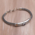 Gold accent amethyst pendant bracelet, 'Center of Hope' - Gold Accent 925 Silver Amethyst Pendant Bracelet form Bali (image 2c) thumbail