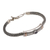 Gold accent amethyst pendant bracelet, 'Center of Hope' - Gold Accent 925 Silver Amethyst Pendant Bracelet form Bali (image 2d) thumbail
