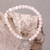 Rose quartz beaded bracelet, 'Sentimental Charm' - Rose Quartz 925 Silver Heart Charm Bracelet from Bali (image 2) thumbail