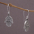 Sterling silver dangle earrings, 'Hamsa Eyes' - Sterling Silver Hamsa Dangle Earrings from Bali