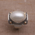 Gold accent cultured mabe pearl dome ring, 'Palace of Moonlight' - Gold Accent Cultured Mabe Pearl Dome Ring from Bali (image 2b) thumbail
