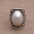 Gold accent cultured mabe pearl dome ring, 'Palace of Moonlight' - Gold Accent Cultured Mabe Pearl Dome Ring from Bali (image 2c) thumbail