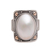 Gold accent cultured mabe pearl dome ring, 'Palace of Moonlight' - Gold Accent Cultured Mabe Pearl Dome Ring from Bali (image 2e) thumbail