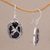 Onyx dangle earrings, 'Nature's Freedom' - Onyx and 925 Silver Bird-Themed Dangle Earrings from Bali (image 2b) thumbail