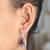 Carnelian dangle earrings, 'Floral Plains' - Carnelian and 925 Silver Floral Dangle Earrings from Bali (image 2c) thumbail