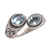 Blue topaz wrap ring, 'Dreamy Gaze' - Blue Topaz Wrap Ring Crafted in Sterling Silver in Bali (image 2e) thumbail