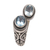 Blue topaz wrap ring, 'Dreamy Gaze' - Blue Topaz Wrap Ring Crafted in Sterling Silver in Bali (image 2f) thumbail