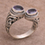 Amethyst wrap ring, 'Dreamy Gaze' - Amethyst Purple Gem on 925 Sterling Silver Wrap Ring (image 2) thumbail