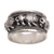 Sterling silver band ring, 'Lion Parade' - Sterling Silver Lion Motif Band Ring from Bali (image 2a) thumbail