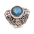 Labradorite dome ring, 'Jepun Mists' - Labradorite and Sterling Silver Dome Ring from Bali (image 2e) thumbail