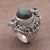 Labradorite and blue topaz cocktail ring, 'Beguiling Soul' - Labradorite and Blue Topaz Cocktail Ring from Bali (image 2b) thumbail