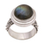 Labradorite dome ring, 'Lovely Forest' - Labradorite and Sterling Silver Dome Ring from Bali thumbail