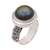 Labradorite dome ring, 'Lovely Forest' - Labradorite and Sterling Silver Dome Ring from Bali (image 2e) thumbail
